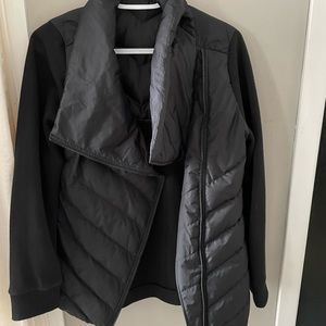 Hyba asymmetrical coat, worn once tags off, size small